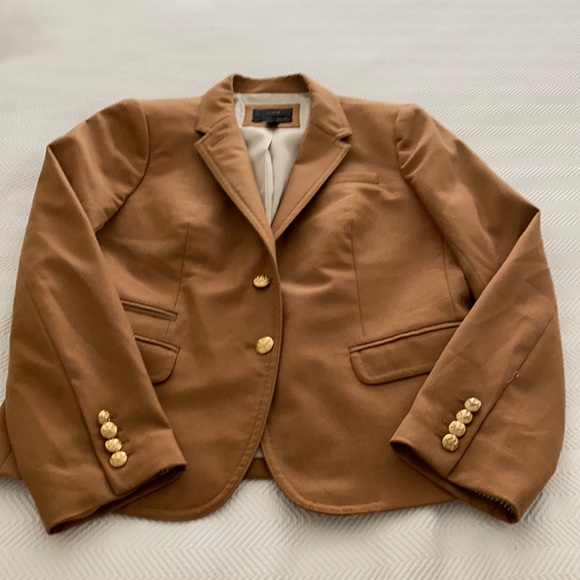 J. Crew Tan Blazer with Gold Buttons - Picture 1 of 6